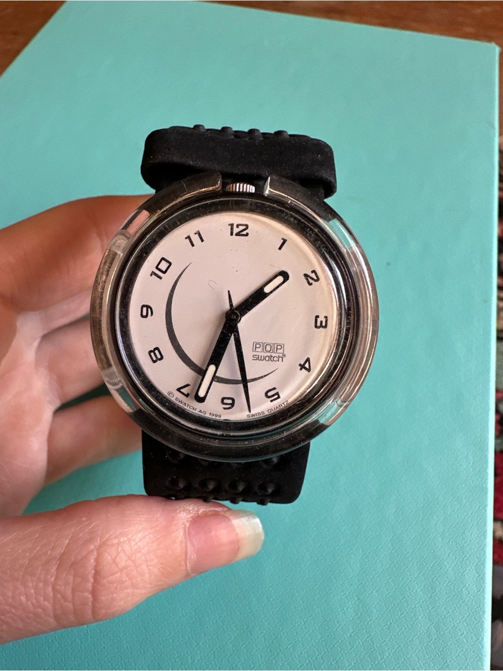 Vintage Swatch Pop Black Band Watch